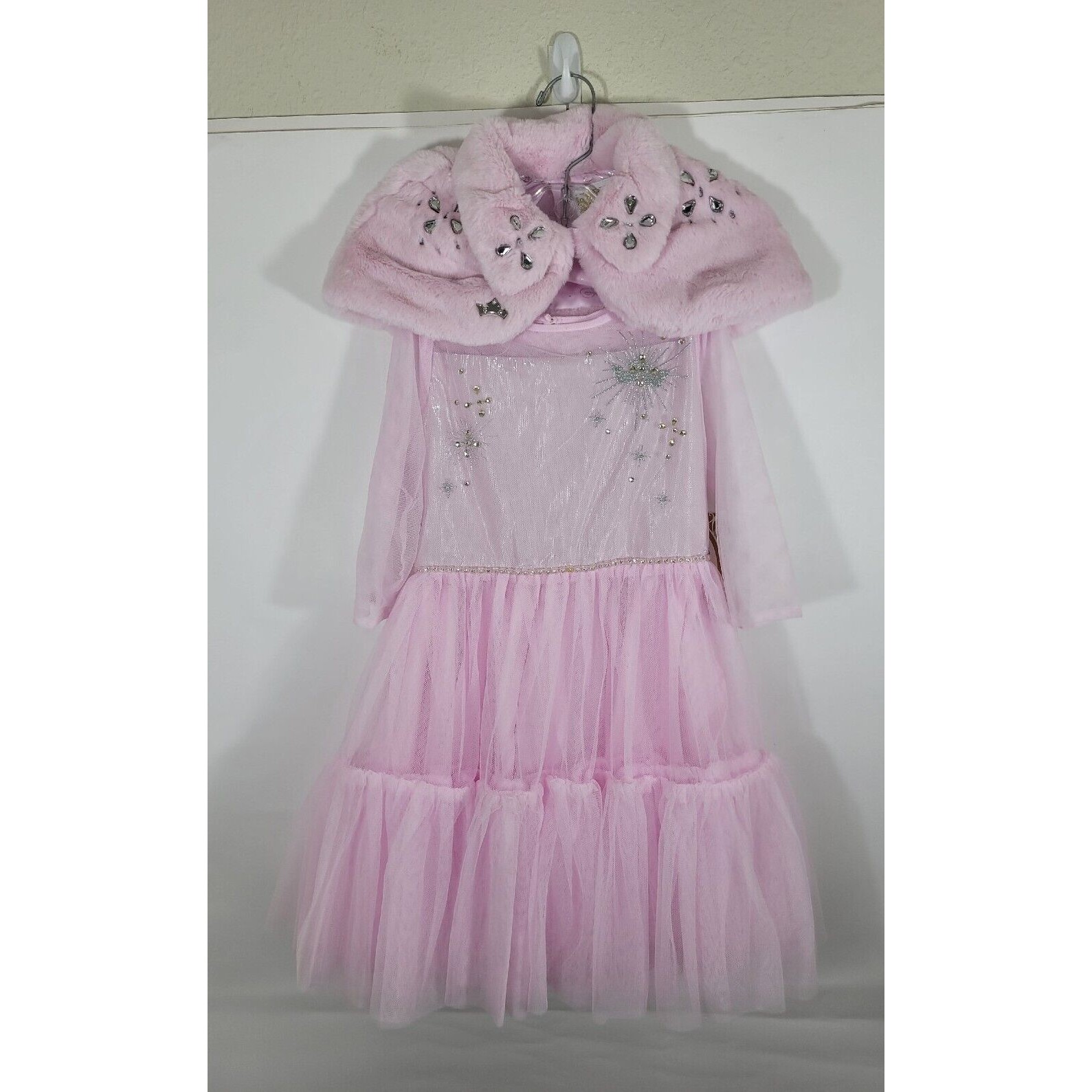 Nwt Disney Princess Toddler Girls Dress W/ Pink Tulle 5/6